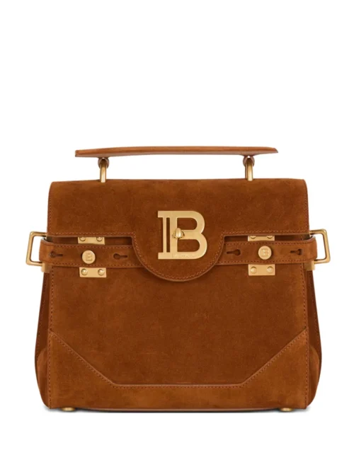 Balmain B-Buzz 23 Suede Bag