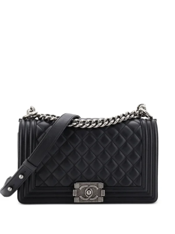 Chanel Boy Bag Small — Black Lambskin