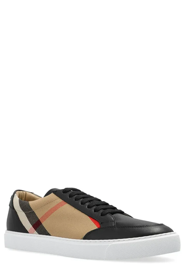Burberry Check Sneaker in Cotton