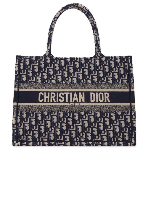 Dior Book Tote Large — Blue Toile de Jouy
