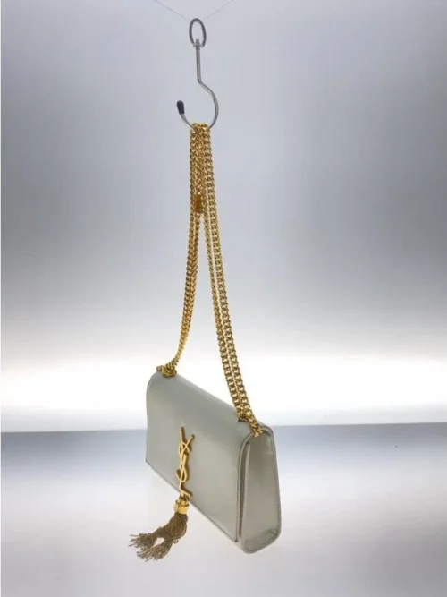 Saint Laurent Kate Tassel Clutch — Gold